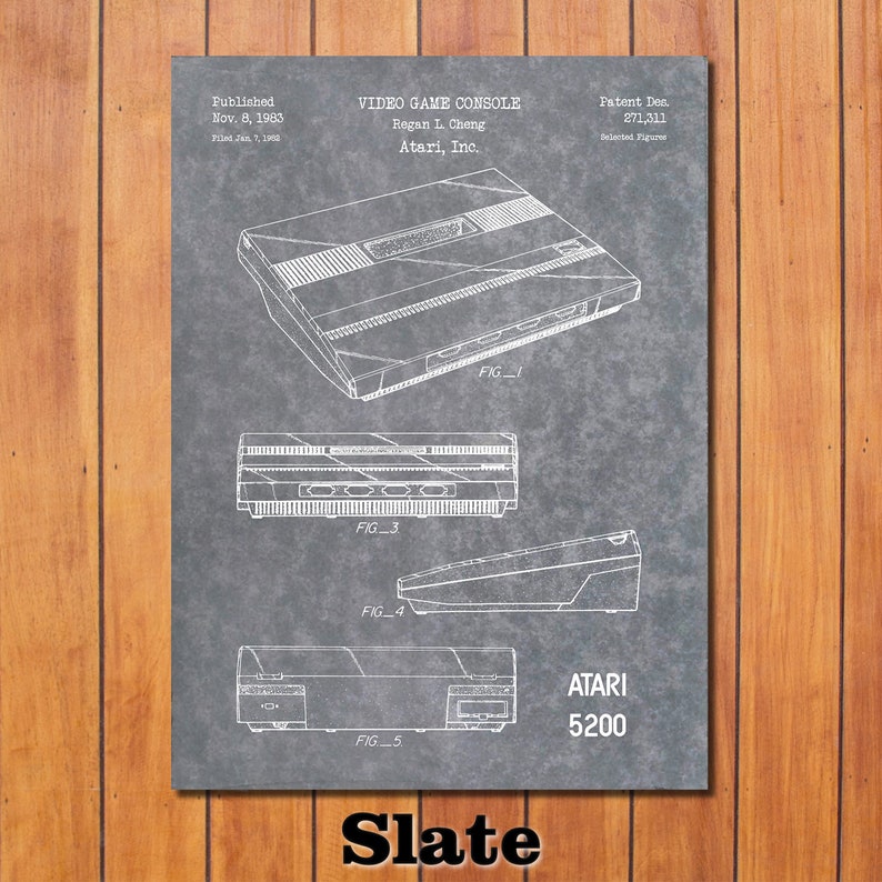 Patent Art Depicting Atari 5200 1983 - Etsy