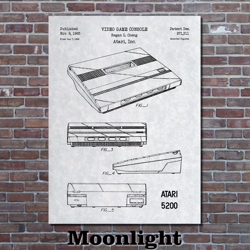 Patent Art Depicting Atari 5200 1983 - Etsy