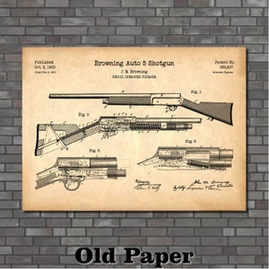 Patent Art for Auto 5 Shotgun 1900