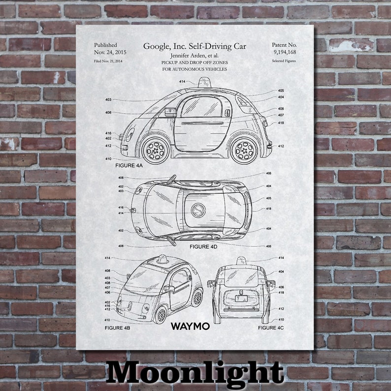 Patent Art Depicting Google Waymo Self Driving Car 2015 image 6