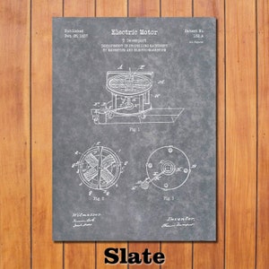 May include: A black and white vintage patent drawing of an electric motor. The drawing shows a detailed illustration of the motor's components and workings. The patent is titled "Electric Motor" and was published on February 25, 1837. The patent number is 132 A.