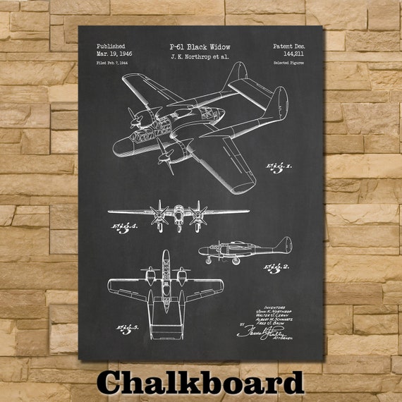 Poster Many Sizes; Northrop P-61 Black Widow Night Fighter 