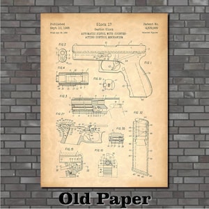 Patent for Glock 17/19 Art Print 1985 image 3