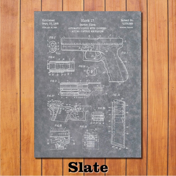 Patent for Glock 17/19 Art Print 1985 - Etsy