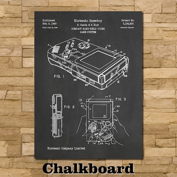 Patent Art Depicting Nintendo Game Boy 1993