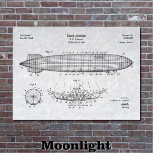 Airship Patent Print Art 1944 - Etsy
