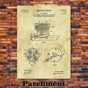 May include: A vintage patent drawing for an electric motor, dated February 25, 1837. The drawing shows a detailed illustration of the motor's design, including its components and workings. The patent number, 132 A, is displayed at the top right corner of the drawing.