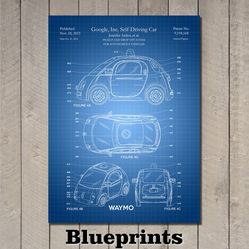 Patent Art Depicting Google Waymo Self Driving Car 2015 image 5