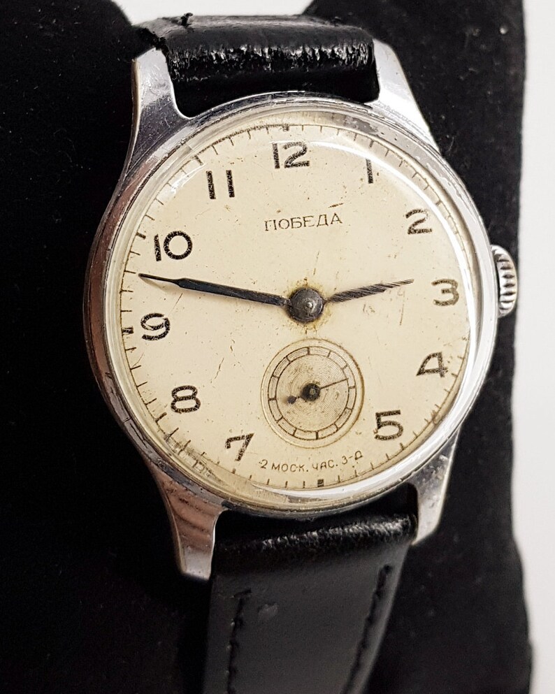 Mens Watches 2Q 1955 Vintage Watch Pobeda Watch Wrist Etsy