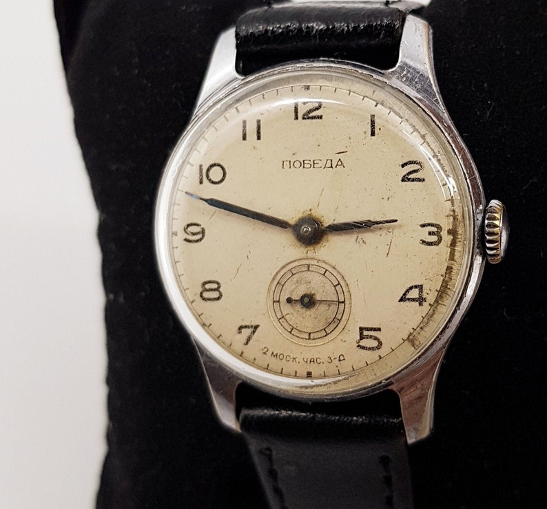Mens Watches 2Q 1955 Vintage Watch Pobeda Watch Wrist Etsy