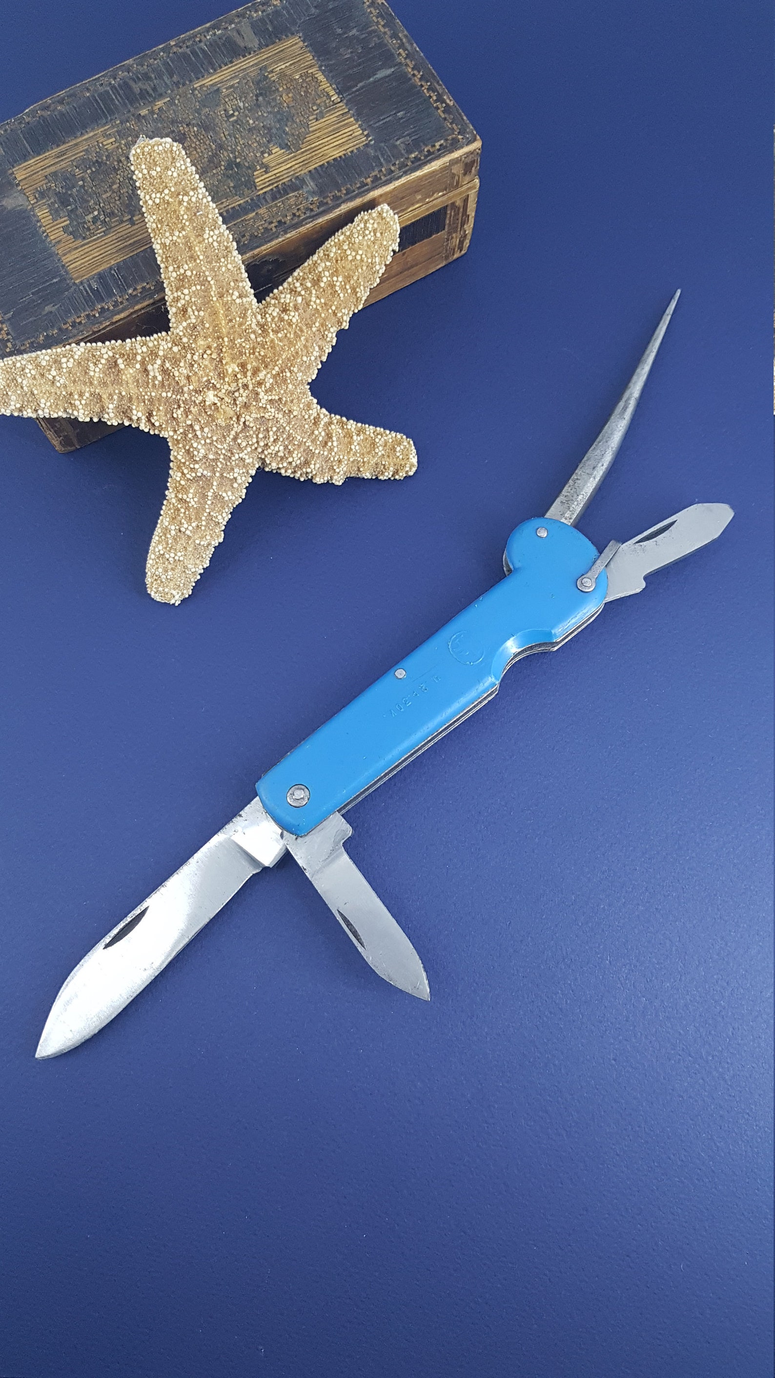 Vintage Russian Boatswain's Knife With the Blade and Awl Etsy