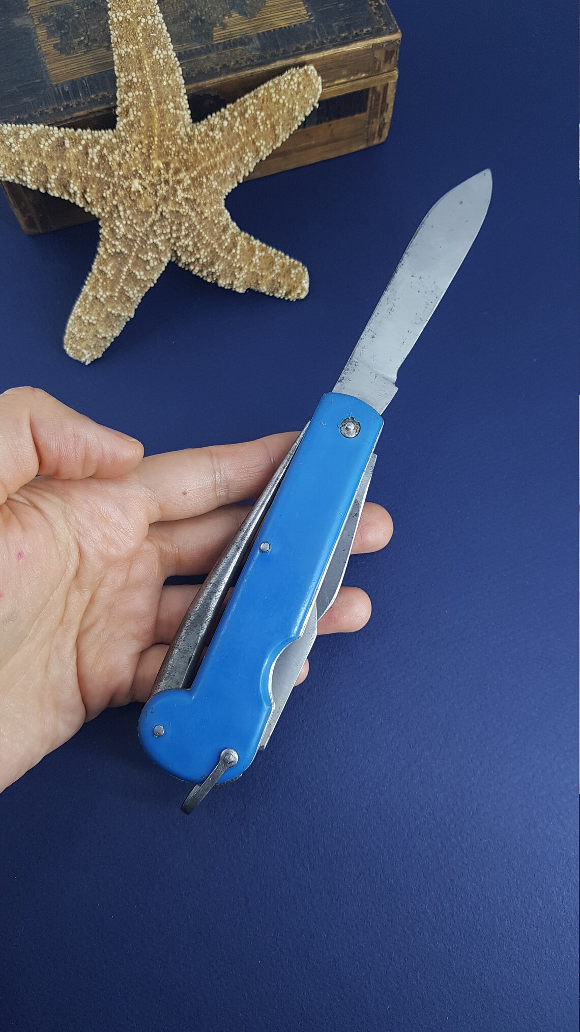 Vintage Russian Boatswain's Knife with the blade and awl Etsy