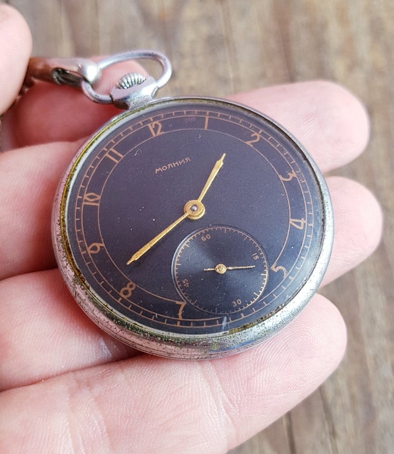 Soviet watch 1Q 1956, Open Face, Vintage watch, Me