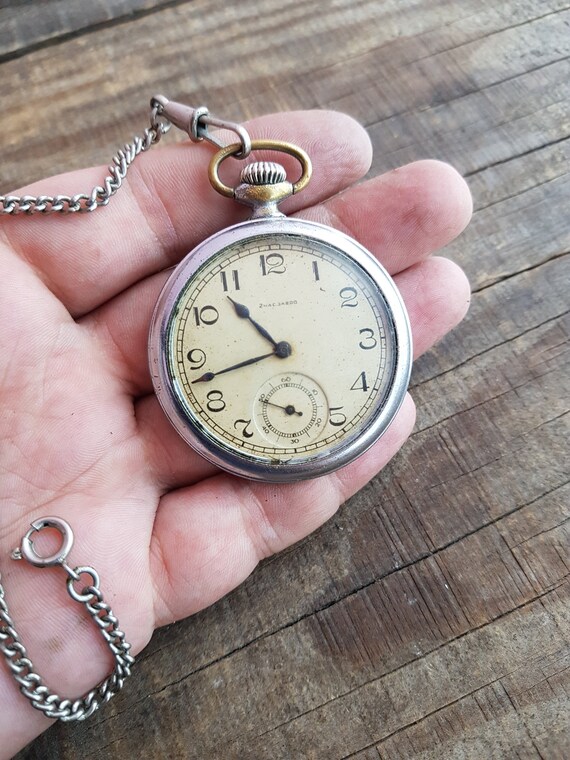Soviet watch 1938, Open Face, Vintage watch, Mecha