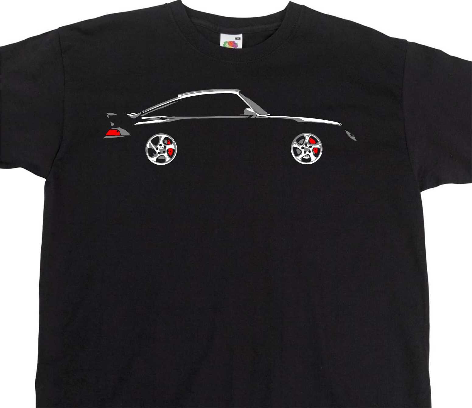 Image of 993 911 Turbo S Carrera Rs Side T-Shirt Porsche Enthusiast Inspired Ta2039