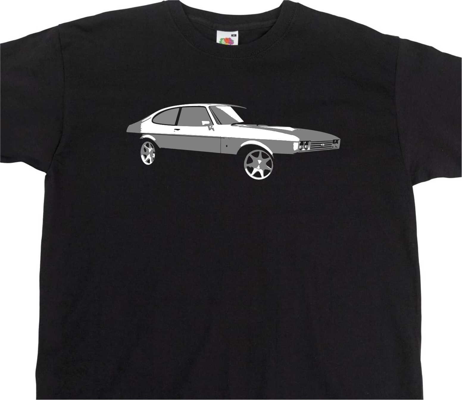 Image of Capri Mk3 2.8I 280 Brooklands Inspired T-Shirt Ford Enthusiast Ta2036