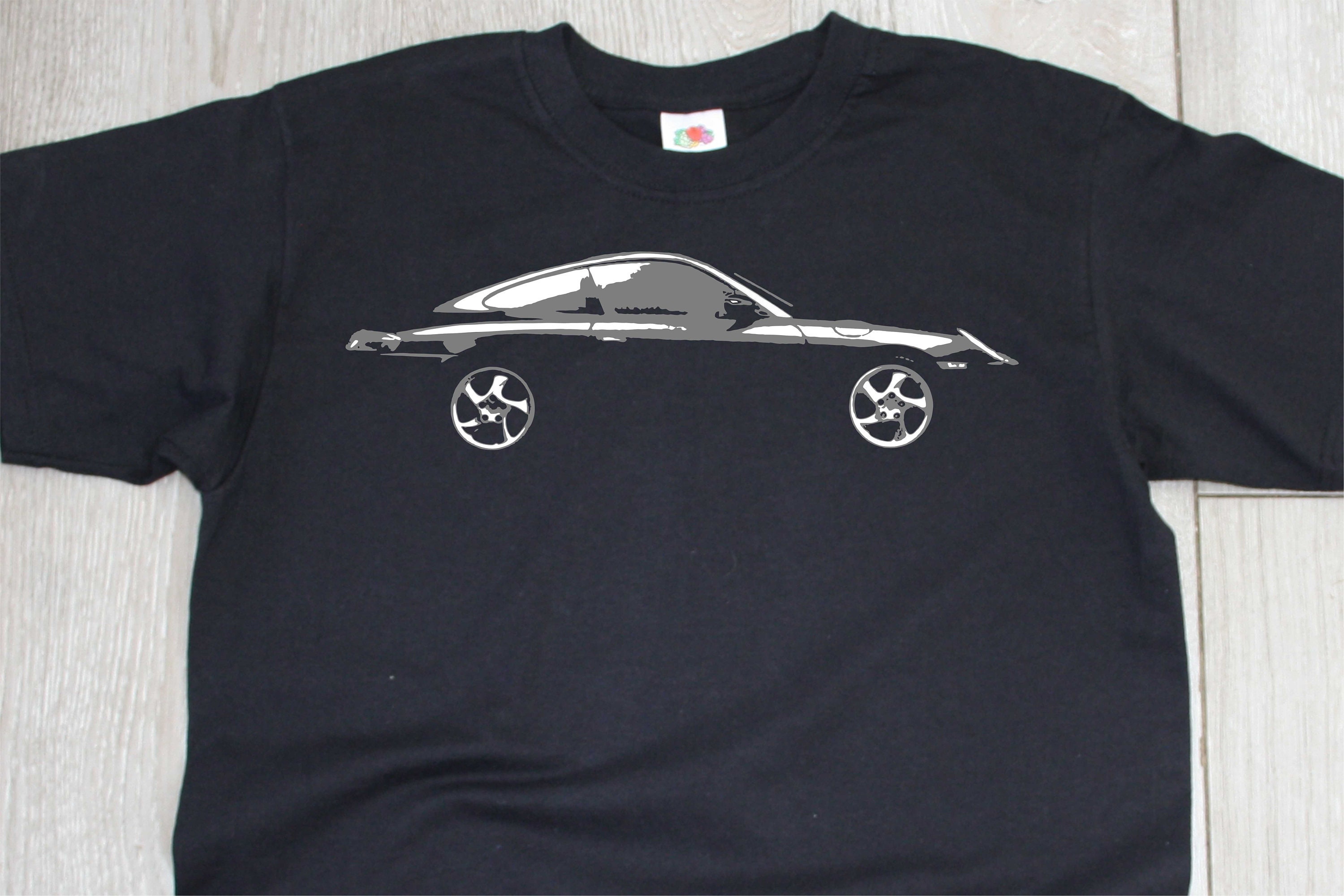 Image of 996 911 Turbo S Carrera Rs Side T-Shirt Porsche Enthusiast Inspired Ta2040