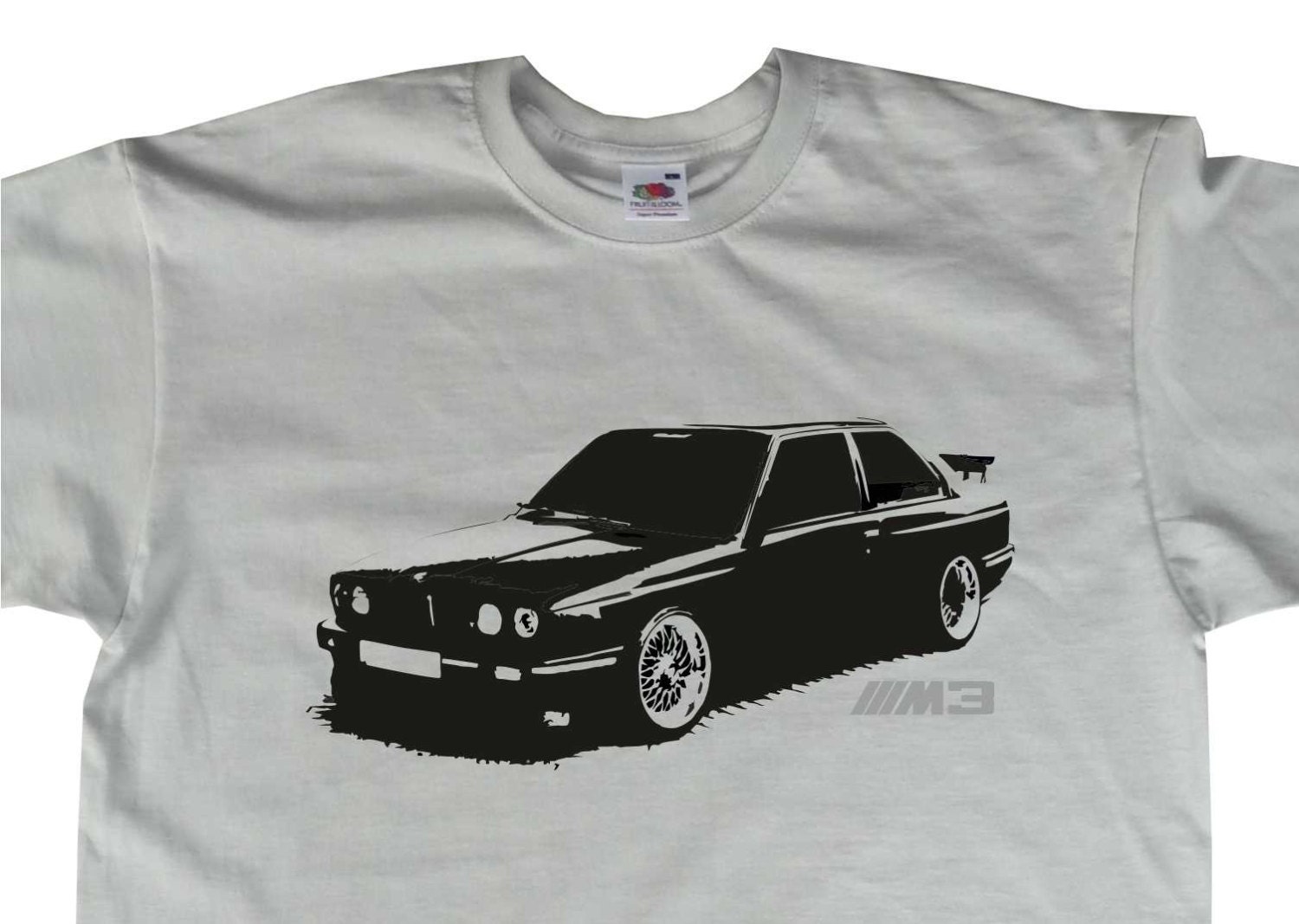 Image of E30 M3 Silhouette T-Shirt Bmw Inspired Bc69 Various Colours