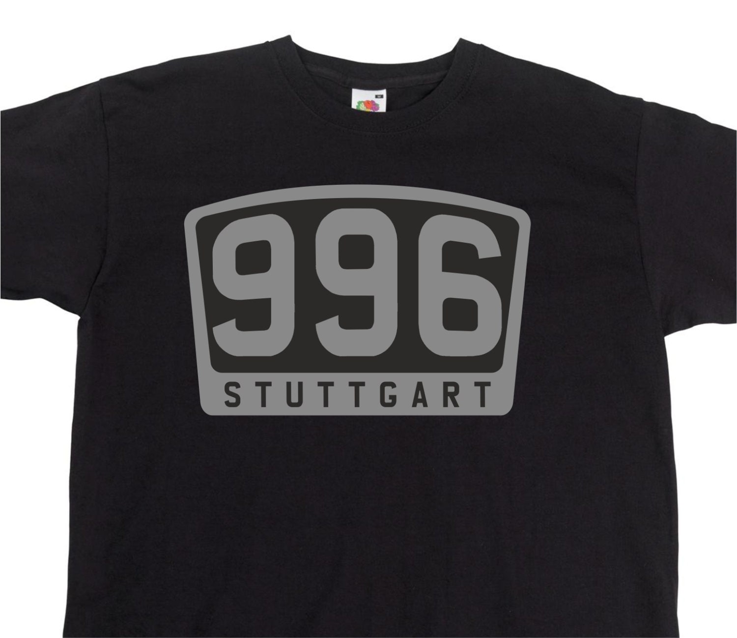 Image of Porsche Inspired 996 911 Stuttgart Emblem T-Shirt Bc345