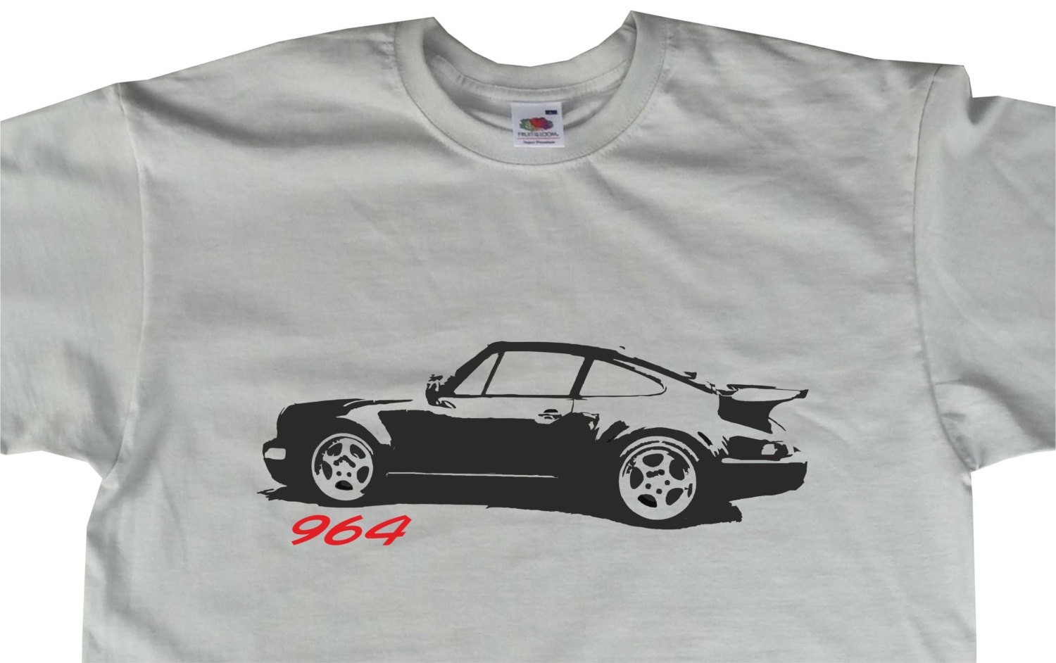 Image of 911 964 Carrera Turbo Side T-Shirt Porsche Inspired Bc78 Various Colours