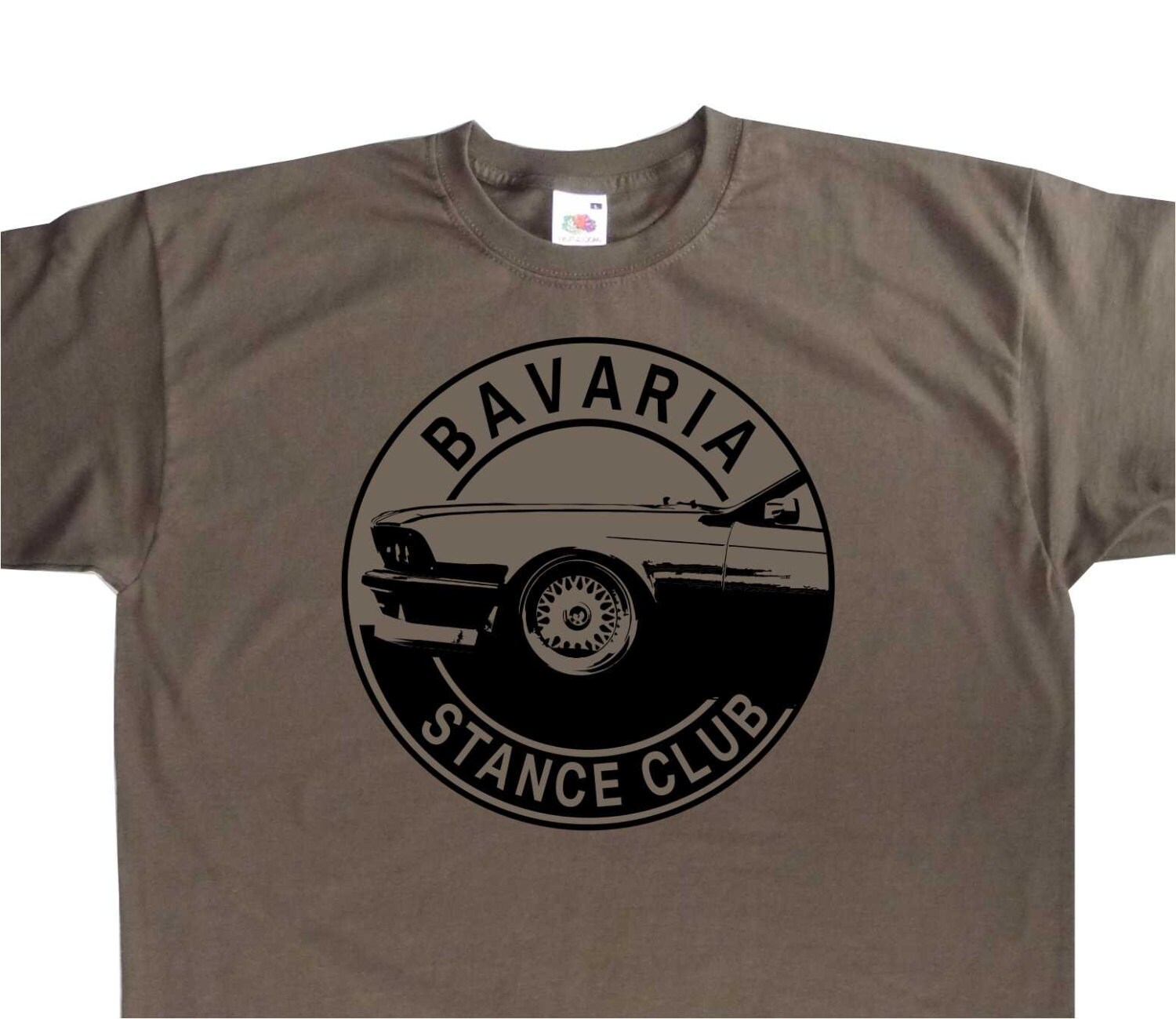 Image of Bavaria Stance Club E24 635Csi Slammed T-Shirt Bmw Inspired Bc217 Various Colours