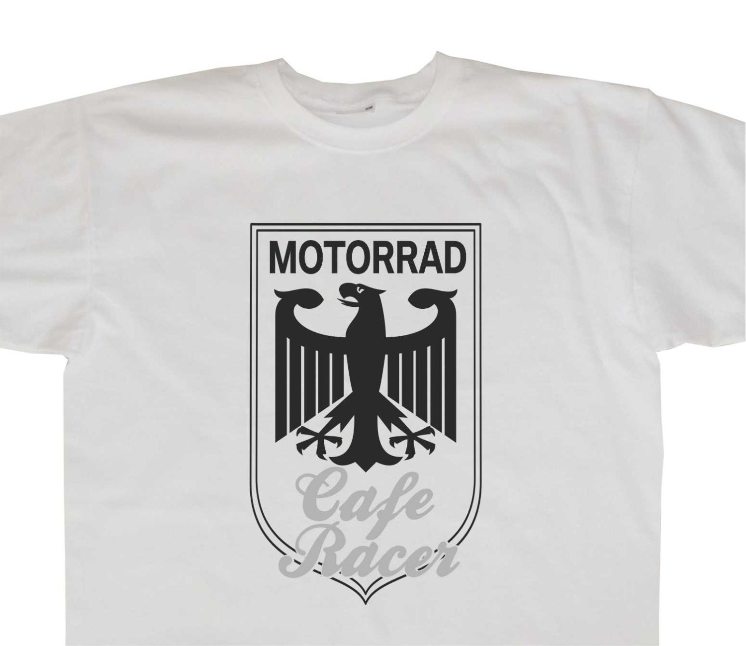 Image of Cafe Racer Motorrad German Eagle Bmw R60 R65 R75 R80 R100 Inspired Tshirt Bc202 Various Colours
