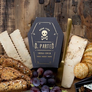 Cajas de regalo con forma de ataúd, 8 unidades: obsequios de Halloween, obsequios de lápida, cajas de obsequios de Halloween, suministros para fiestas de Halloween espeluznantes, fiestas en casas embrujadas