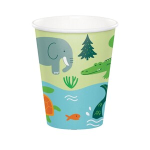 Wilderness Party Cups - Adventure Birthday Decorations, Wild One Party Supplies, Explorer Baby Shower Supplies, Paper Cups, Safari Party