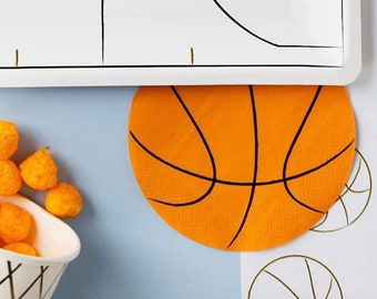 Basketball Servietten, Sport Geburtstag Servietten, Party Geschirr, Einweg Papierservietten, Jungen Geburtstag, Slam Dunk Party, Rookie des Jahres