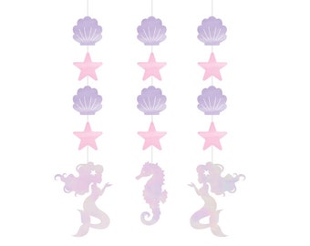 Mermaid Decorations - Mermaid Party, Mermaid Birthday, Mermaid Party Decor, Birthday Decorations, Mermaid Party Supplies, Party Decorations