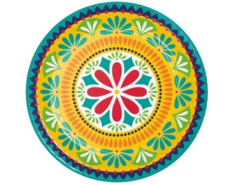 Fiesta Plates - Fiesta Paper Plates, Fiesta Party Plates, Mexican Paper Plates, Cinco de Mayo Plates, Taco Party, Fiesta Party Supplies