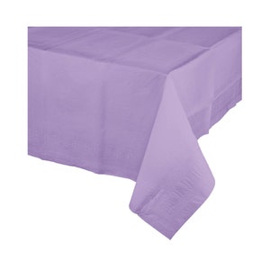 Tovaglia color lavanda - Forniture per feste viola, Primo compleanno, Baby Shower per ragazze, Decorazioni per feste con sirene, Addio al nubilato, Feste con unicorni