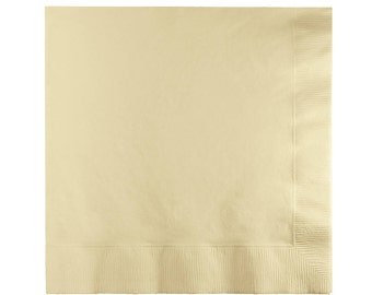 Servilletas color marfil para bebidas - Servilletas para cóctel - Servilletas para boda - Servilletas para fiesta - Servilletas de papel - Decoraciones para fiestas de otoño - Ideas inspiradoras para fiestas