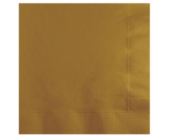 Servilletas doradas - Servilletas para bebidas - Servilletas para cócteles - Servilletas para fiestas - Rosa y doradas - Vajilla - Decoraciones para fiestas - Fiesta de primer cumpleaños