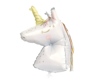 Magical Unicorn Party Balloon - Unicorn Birthday Decorations, Unicorn Baby Shower Supplies, I Believe Party, Rainbow Unicorn Birthday Decor