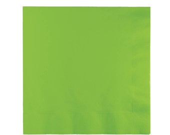 Lime Napkins - Beverage Napkins - Cocktail Napkins - Party Napkins - Paper Napkin - Fiesta Party - Birthday Party Supplies - Boy Baby Shower