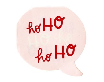 Servilletas Ho Ho Ho - Servilletas para fiestas navideñas, Fiestas navideñas rosas, Decoraciones para fiestas navideñas, Suministros para fiestas navideñas, Servilletas navideñas rosas