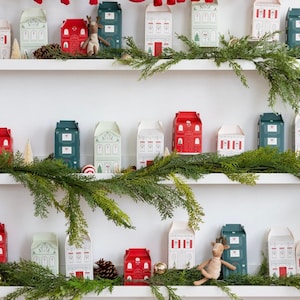 Christmas Advent Calendar 2025 - Christmas Village, Treat Boxes, DIY Advent Calendar, Advent Calendar for Adults, Advent Calendar for Kids