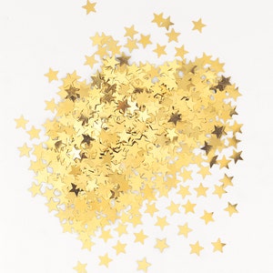 Confeti de estrellas doradas: baby shower Twinkle Twinkle Little Star, decoraciones de estrellas, fiesta de revelación de género, decoraciones de ducha, primer cumpleaños de estrellas