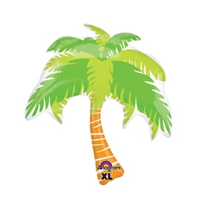 33&quot; Palm Tree Balloon - Luau Party Decorations, Hawaiian Party, Party Decorations, Tropical Bachelorette, Hawaiian Balloons, Aloha Party