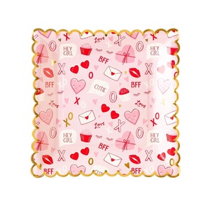 Piatti per feste di San Valentino - Decorazioni per feste di San Valentino, Articoli per feste di San Valentino, Piatti per San Valentino, Articoli per feste XOXO, Piatti di San Valentino