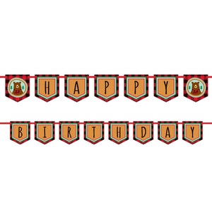 Lumberjack Banner - Lumberjack First Birthday, Lumberjack Party, Lumberjack Party, Birthday Banner, Lumberjack Decor, Buffalo Plaid Banner