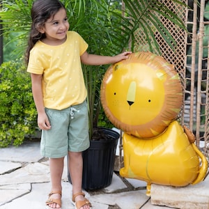 Lion Balloon, Safari Party Decorations, Safari Baby Shower, Jungle Birthday Balloon, Safari Animal Party, Wild One Birthday, Adventure Party