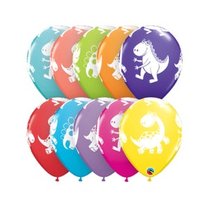 6 Dinosaur Balloons - First Birthday, Dinosaur Birthday, Dinosaur Baby Shower, Dinosaur Birthday Decorations, Dinosaur Party Decorations