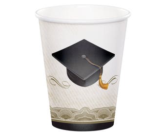 Vasos para fiesta de graduación - Fiesta de graduación, Vasos de graduación, Graduación de secundaria, Graduación universitaria, Fiesta de graduación 2026, Ideas para fiestas de graduación