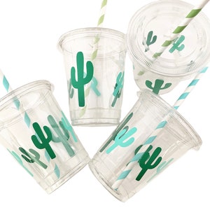 Bicchieri di cactus - Decorazioni per feste a tema cactus, Baby shower a tema cactus, Bicchieri Fiesta, Nacho Average, Addio al nubilato a tema cactus, Compleanno a tema cactus, Bicchieri per feste a tema cactus