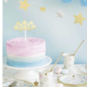 Twinkle Twinkle Little Star Cake Topper - Twinkle Twinkle Little Star Baby Shower, First Birthday, Baby Shower Decorations, Star Cake Topper