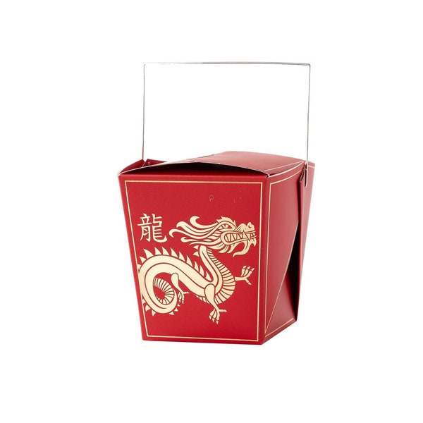 Chinesische Lebensmittelboxen – chinesische Take-Out-Boxen, Mondneujahrsparty, chinesische Geburtstagsgeschenke, Jahr des Drachen, chinesische Hochzeitsgeschenke