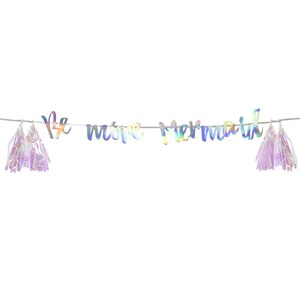 Meerjungfrau Banner - Meerjungfrau Party, Meerjungfrau Geburtstag, Meerjungfrau Babyparty, Meerjungfrau Party Dekoration, Meerjungfrau Girlande, Meerjungfrau Party Zubehör