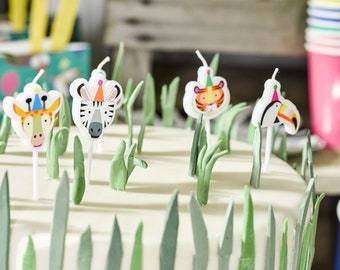 Safari Party Candles - Birthday Candles, Safari Baby Shower, Safari Birthday, Party Animal, Zoo Party, Safari Animals, Jungle Party